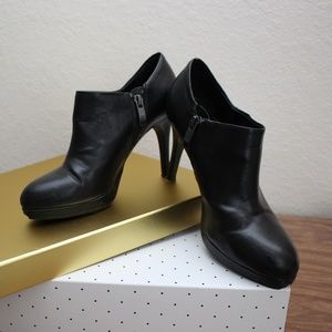 Black stiletto booties